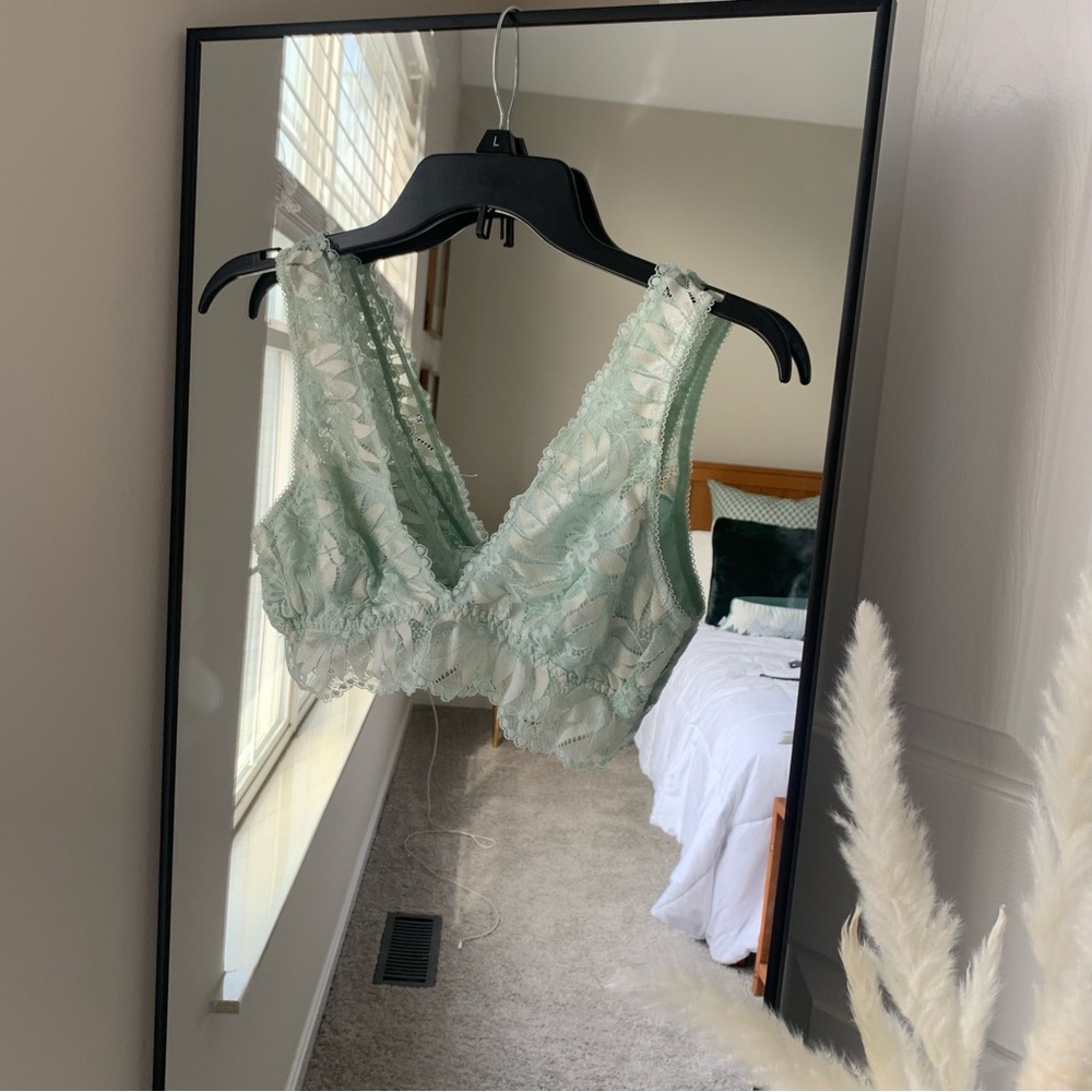 Aerie Green Lace Bralette